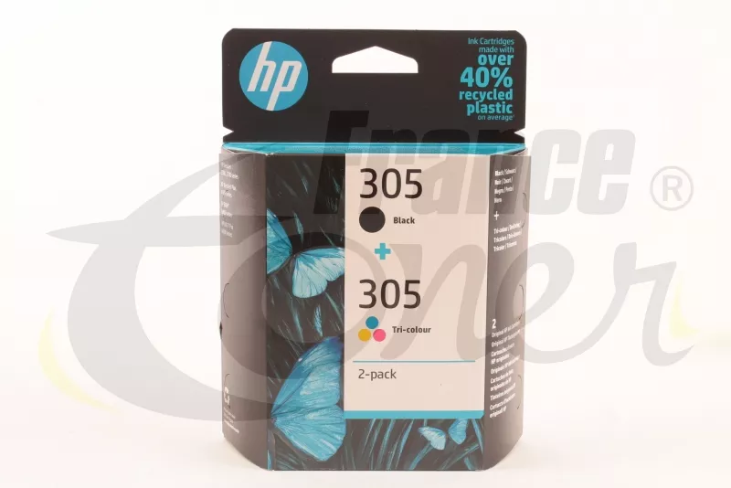 2 cartouches imprimante noire couleur HP 305, Pas Cher
