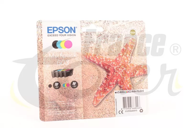 Cartouches EPSON compatibles 603 XL (étoile de mer) 4 cartouches XL